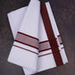 FD-162 W/D DHOTI 3.80 MTR-Dark Brown