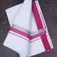 FD-168 W/D DHOTI 3.80 MTR-Dark Pink