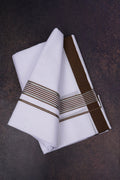 FD-137 W/D DHOTI 3.80 MTR-Brown