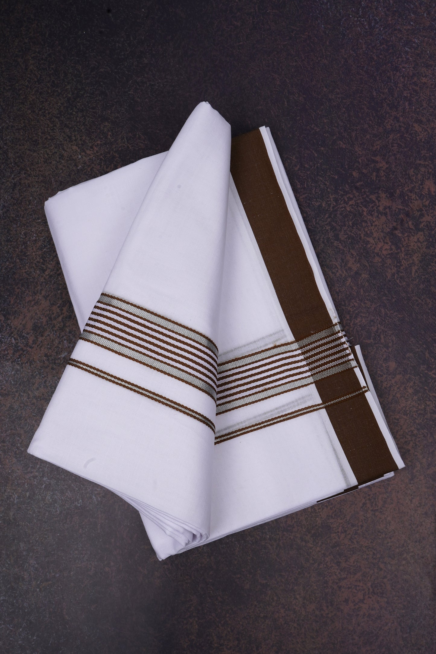 FD-137 W/D DHOTI 3.80 MTR-Brown