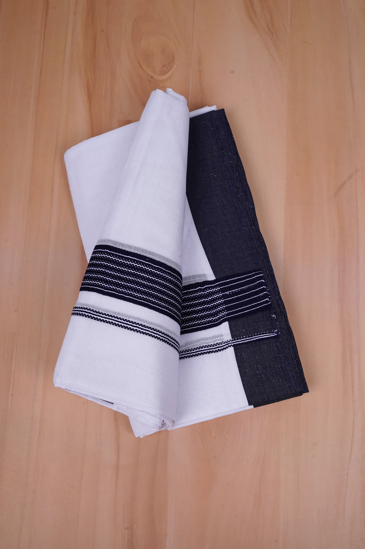 FCD-470 W/D DHOTI 4.00 MTR - Dark Blue