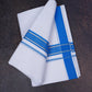 FD-167 W/D DHOTI 3.80 MTR-Blue