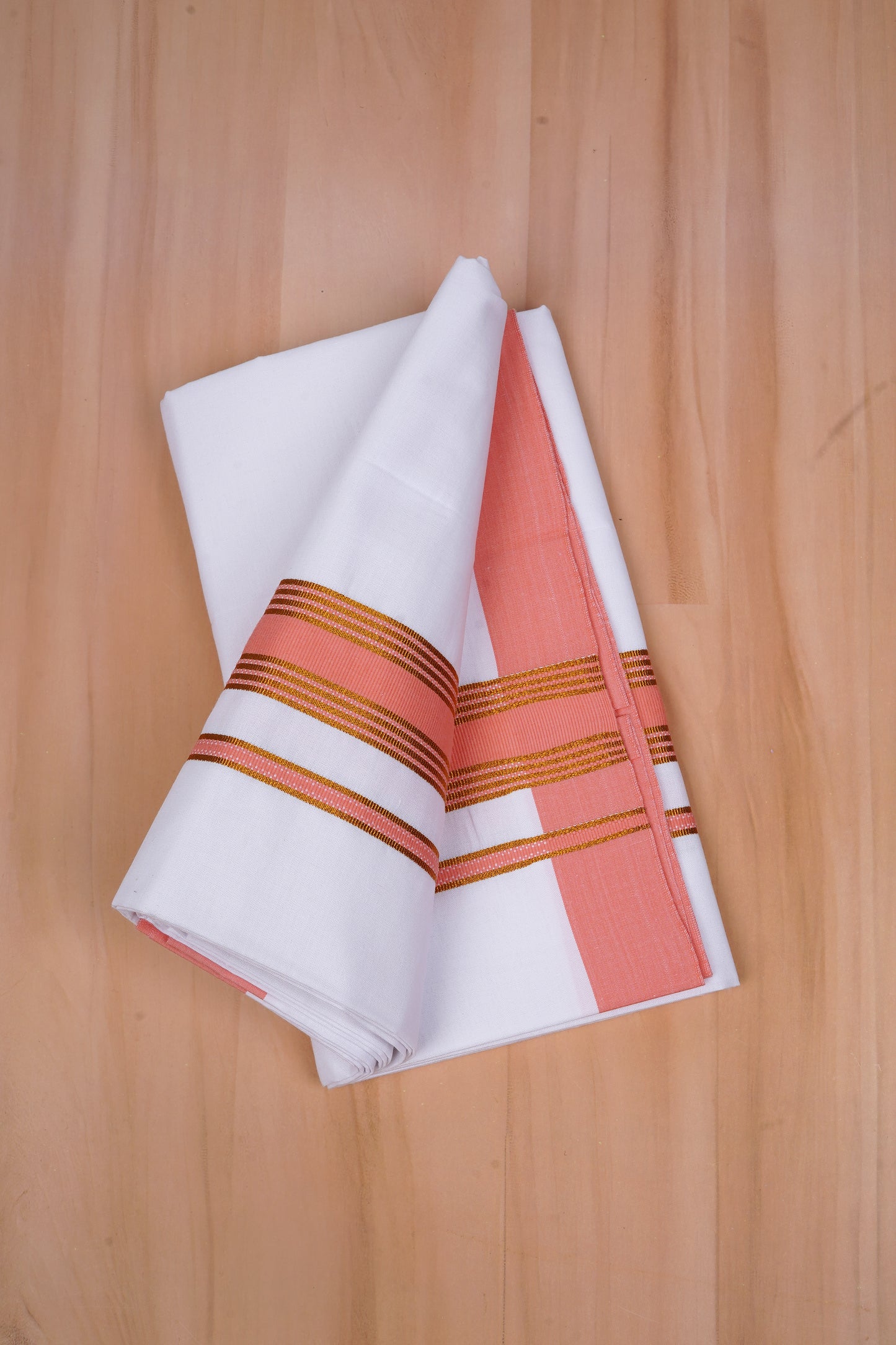 Gold Max W/S Dhoti 2.00 MTR - Russet Orange