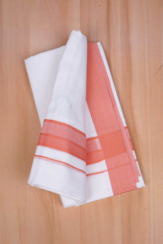 FCD-395 W/D DHOTI 3.80 MTR - Light orange