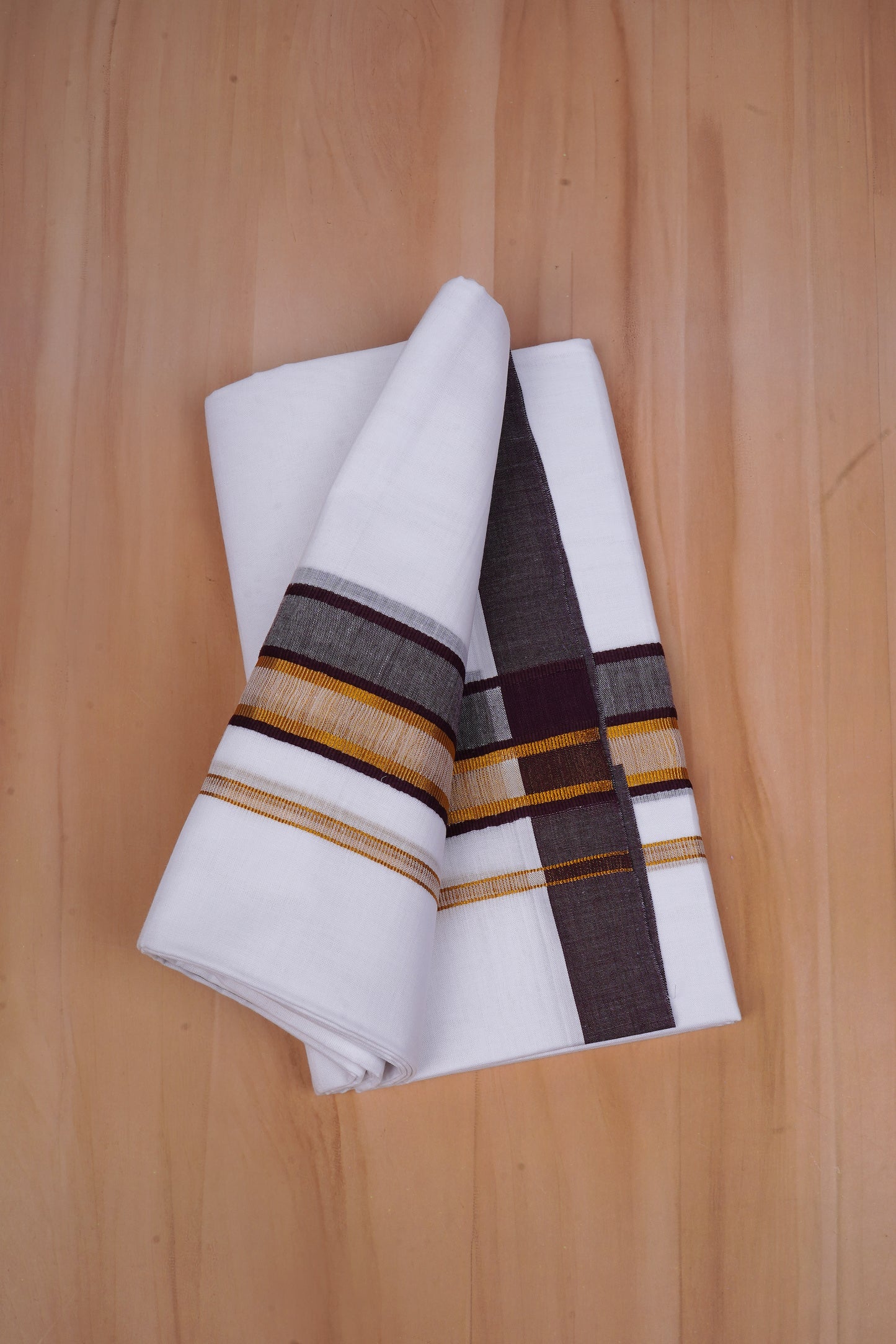 FCD-531 W/D DHOTI 3.80 MTR-Light Brown