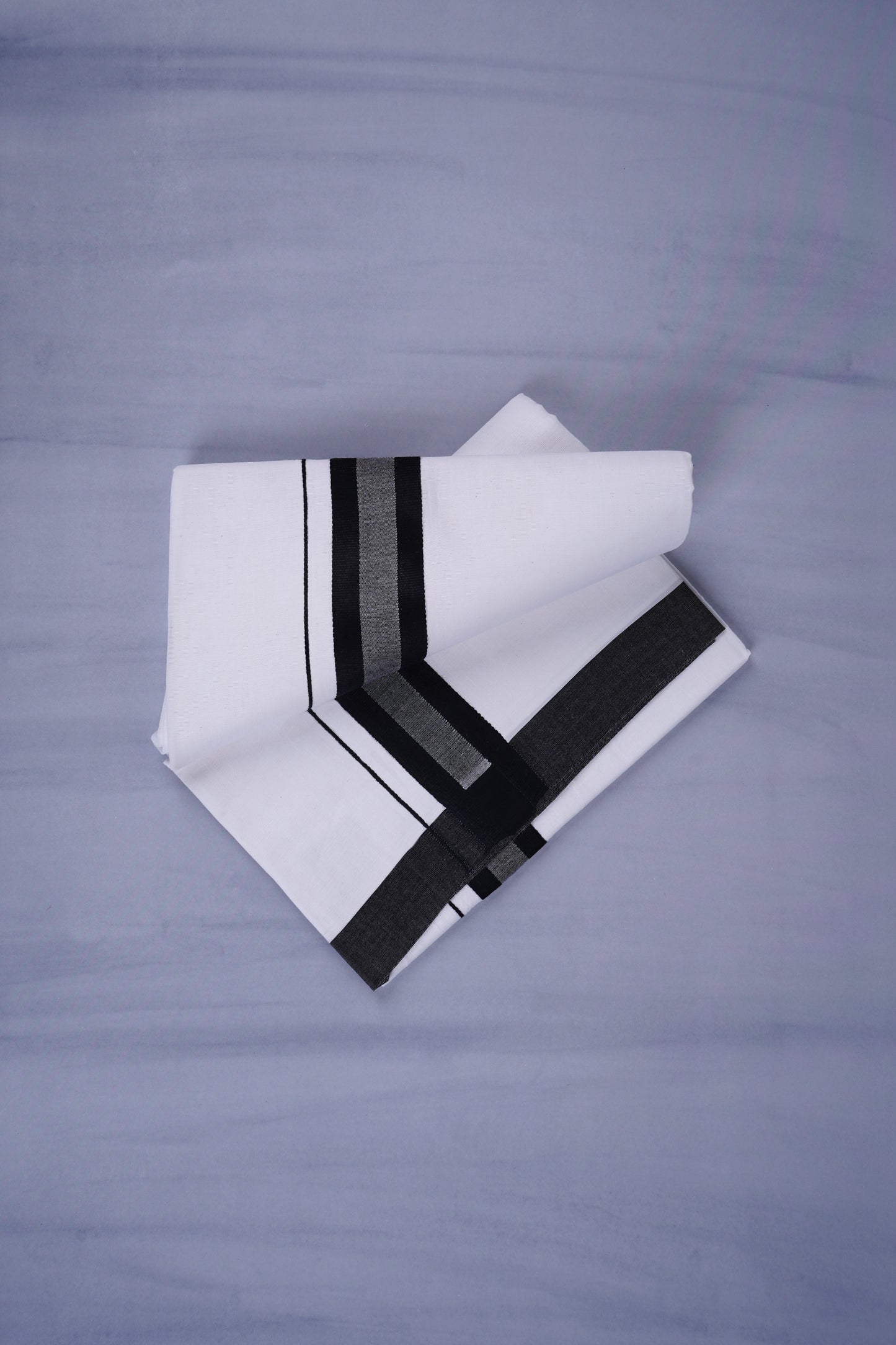 KERALOOM FINISH COTTON 329 W/D DHOTI 3.80 MTR - Dark Black