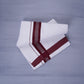 KERALOOM FINISH COTTON 329 W/D DHOTI 3.80 MTR - Dark Maroon