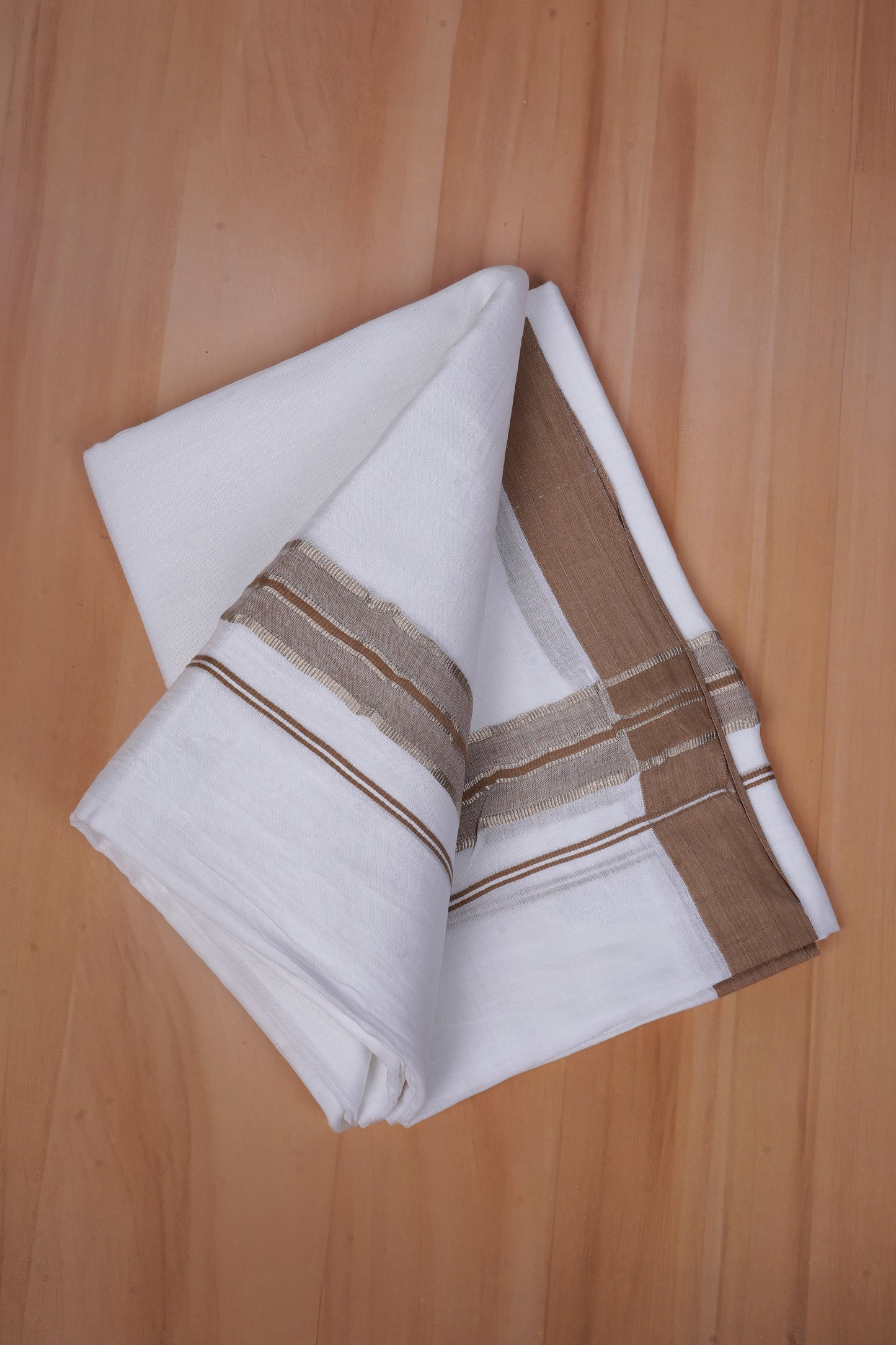 FCD-477 W/D DHOTI 3.80 MTR - Light Brown