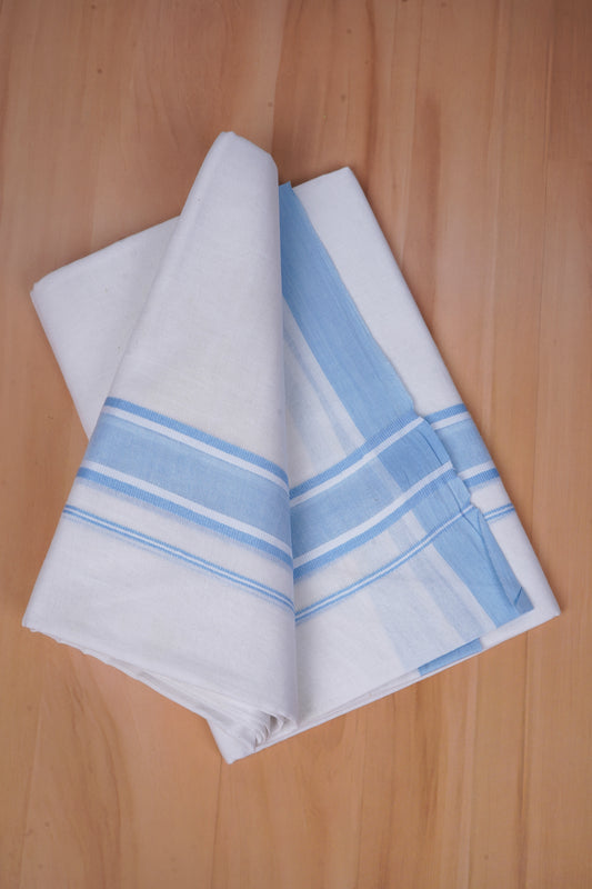 FCD-573 W/D DHOTI 3.80 MTR - Sky Blue