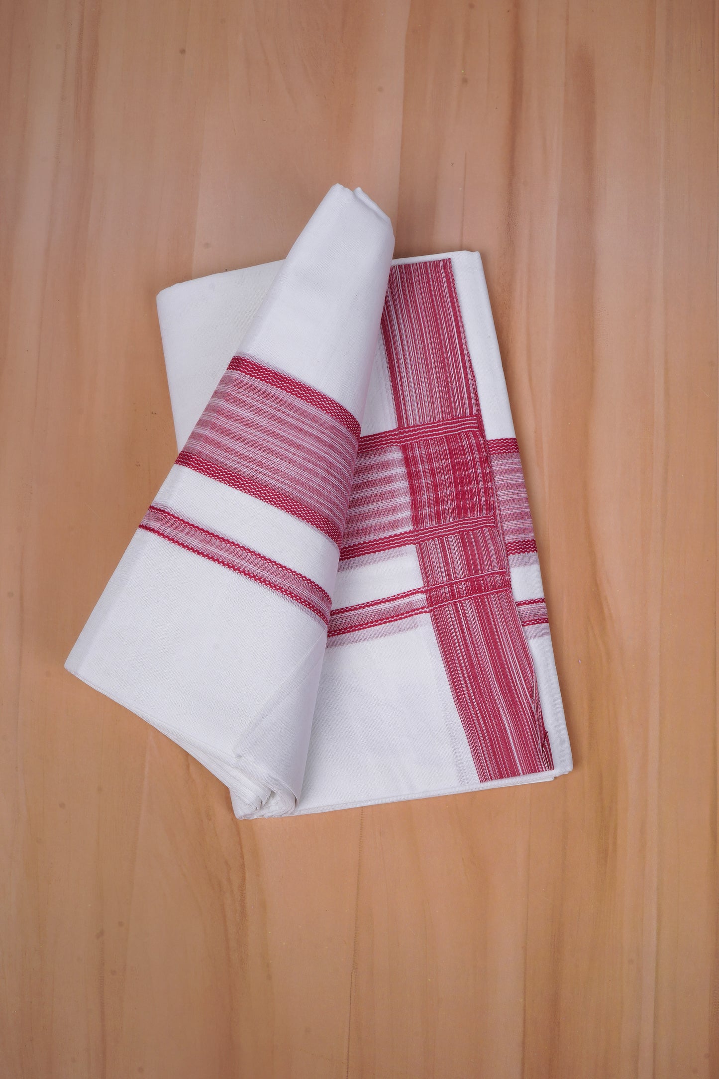 FCD-80 W/D DHOTI 3.80 MTR-Dark Pink