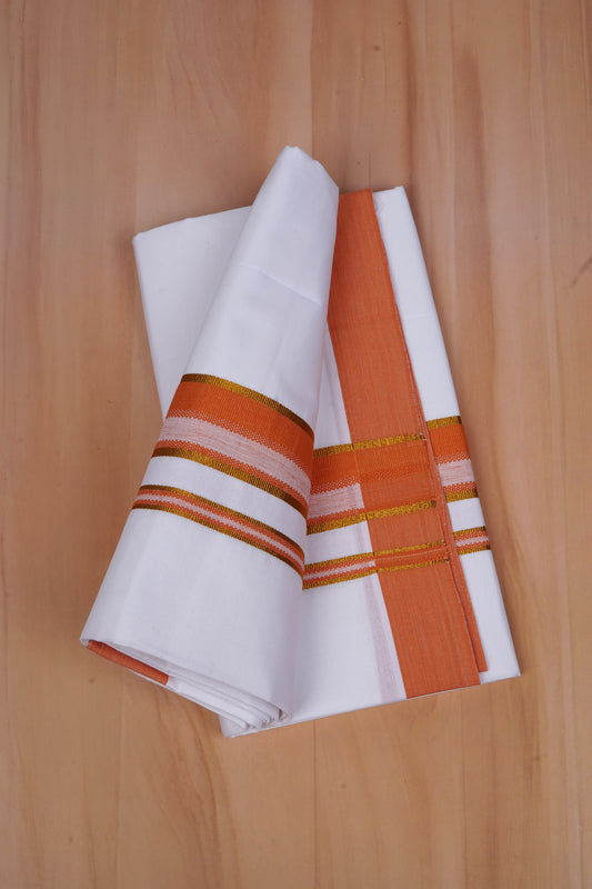 Popular Choice W/S Dhoti 2.00 MTR - Orange