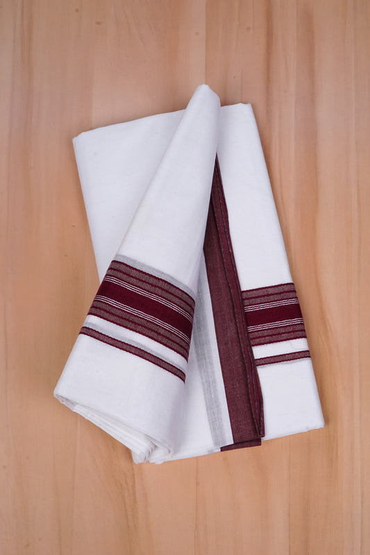 FCD-618 W/D DHOTI 3.80 MTR - Dark brown