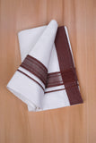 FCD-621 W/D DHOTI 3.80 MTR - Coffee Brown