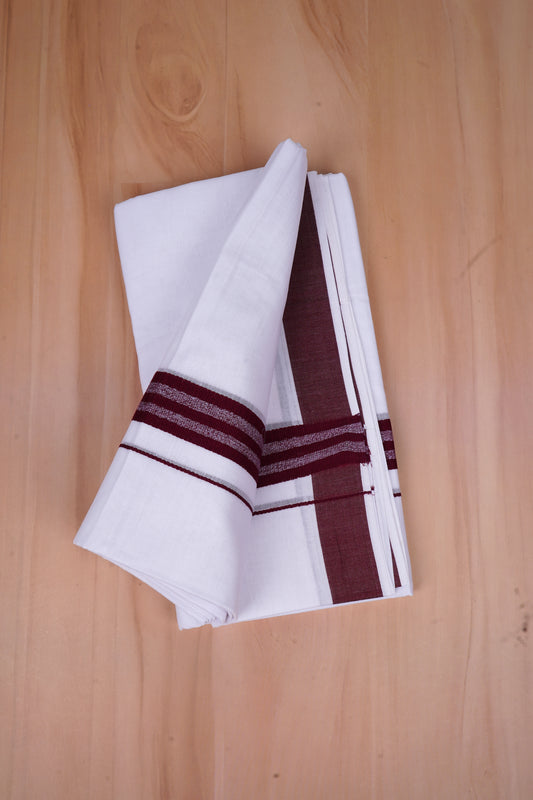 FCD-502 W/D DHOTI 3.80 MTR-Maroon