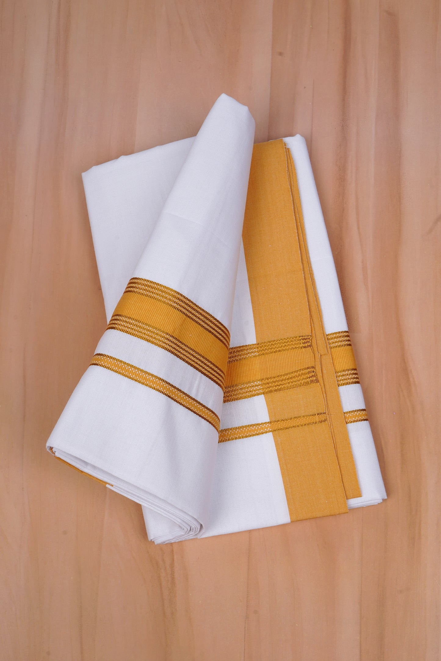 Gold Max W/S Dhoti 2.00 MTR - Mustard