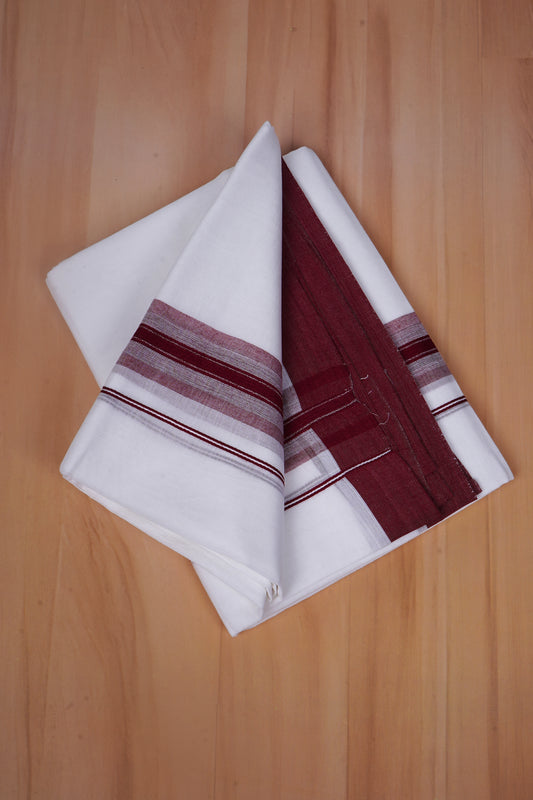 FCD-582 W/D DHOTI 3.80 MTR -Dark Maroon