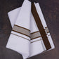 FD-162 W/D DHOTI 3.80 MTR-Brown