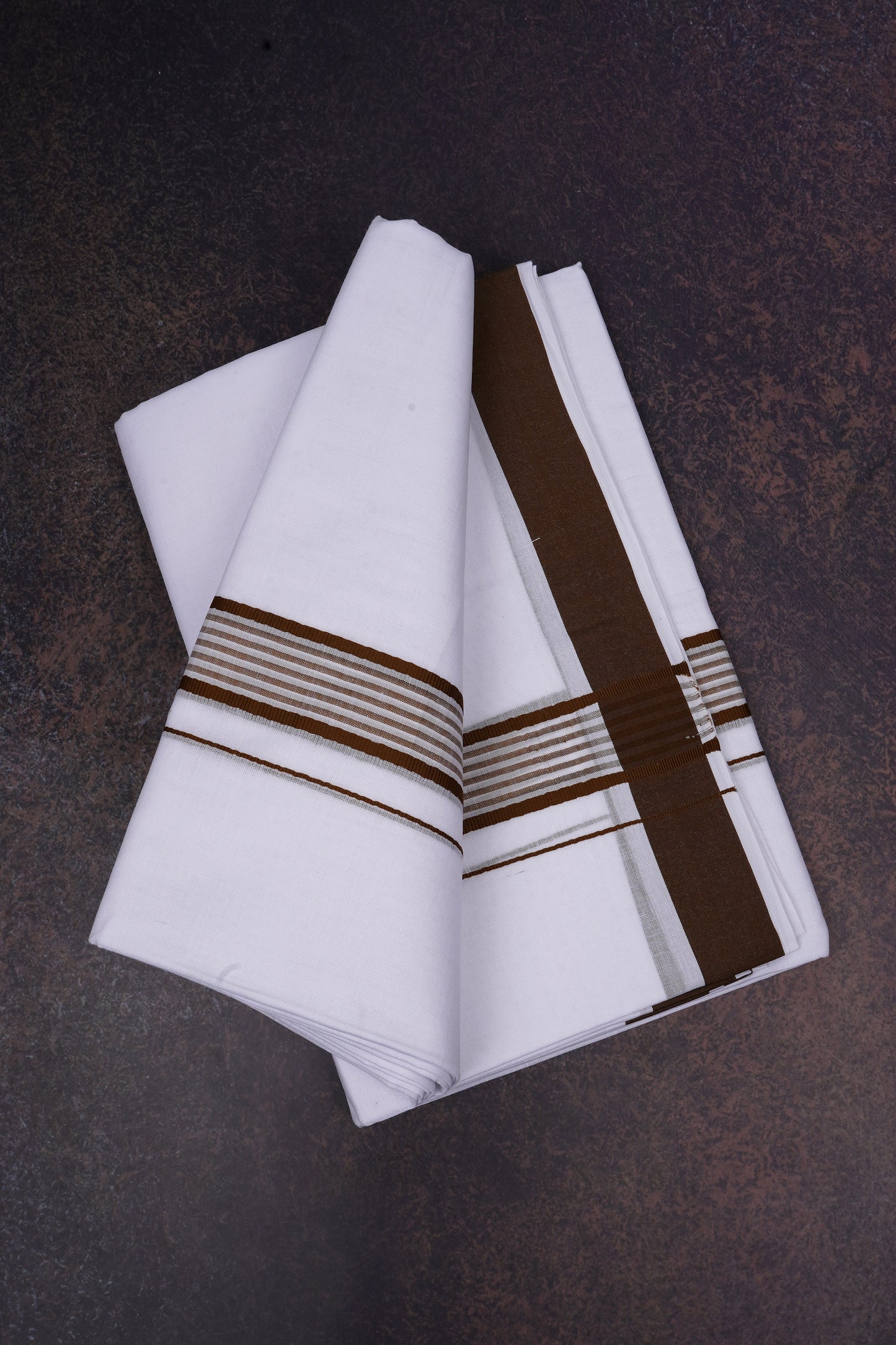 FD-162 W/D DHOTI 3.80 MTR-Brown