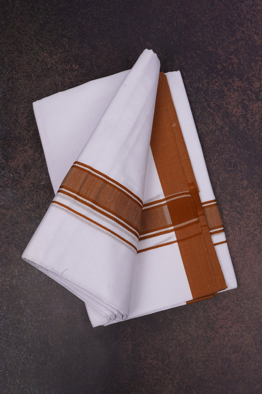 FD-116 W/D DHOTI 3.80 MTR-Brown