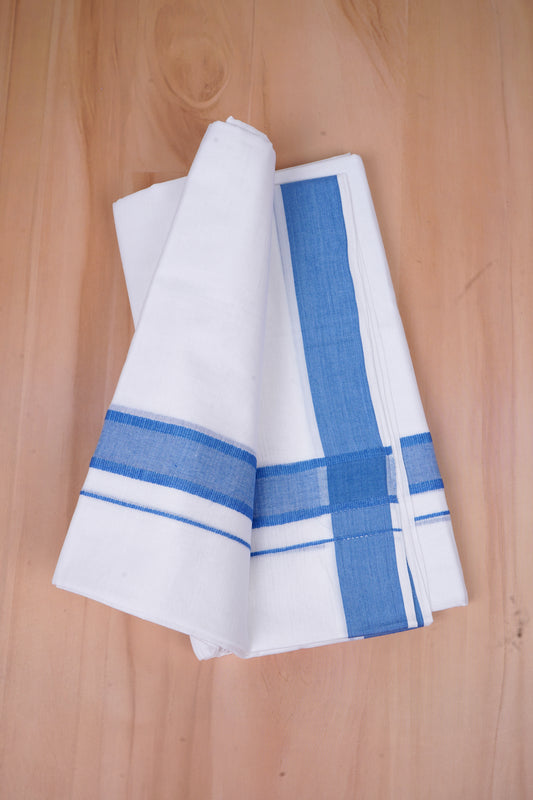 FCD-471 W/D DHOTI 3.80 MTR - Blue