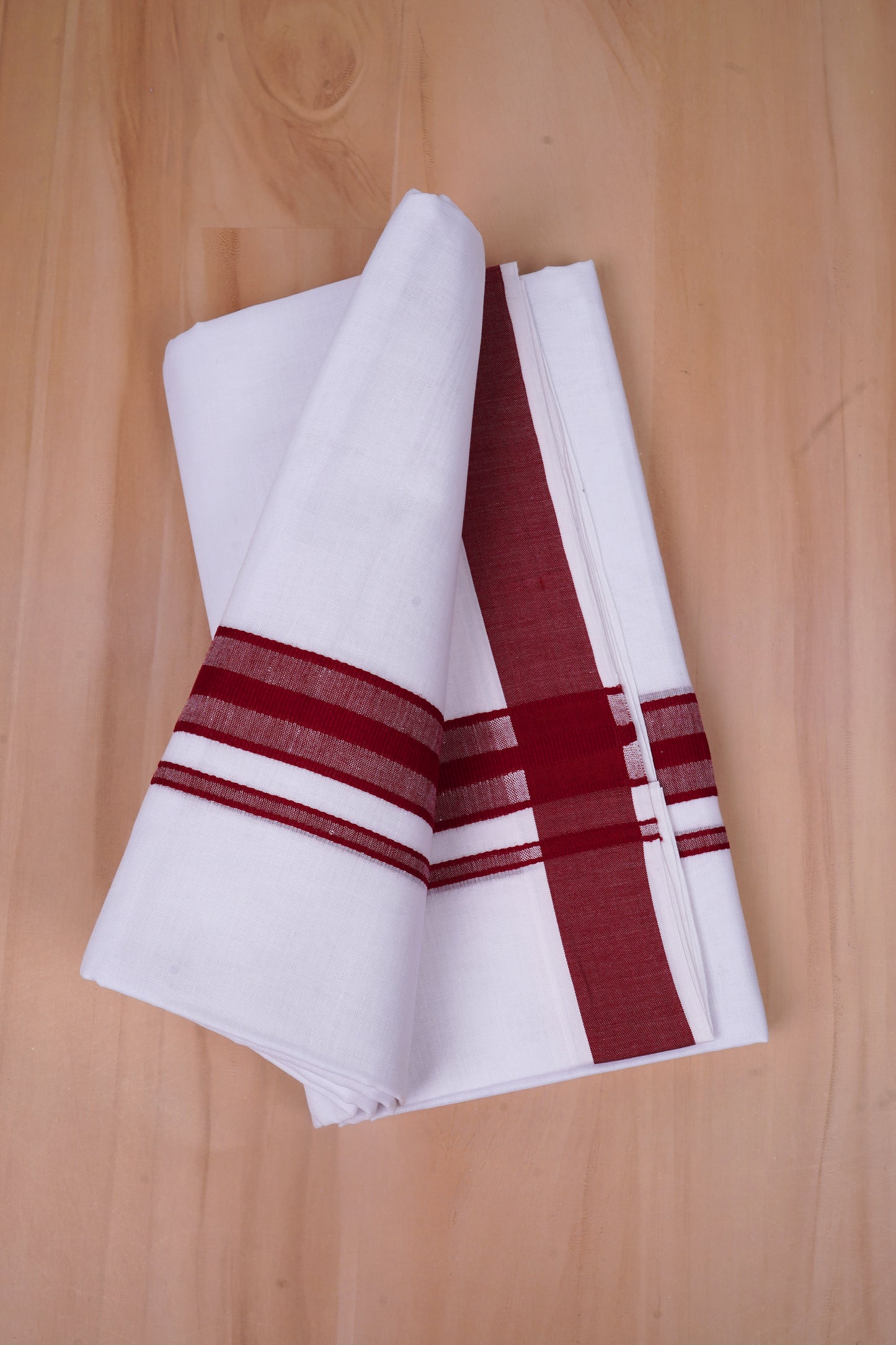 FCD-332 W/D DHOTI 3.80 MTR-Dark Maroon