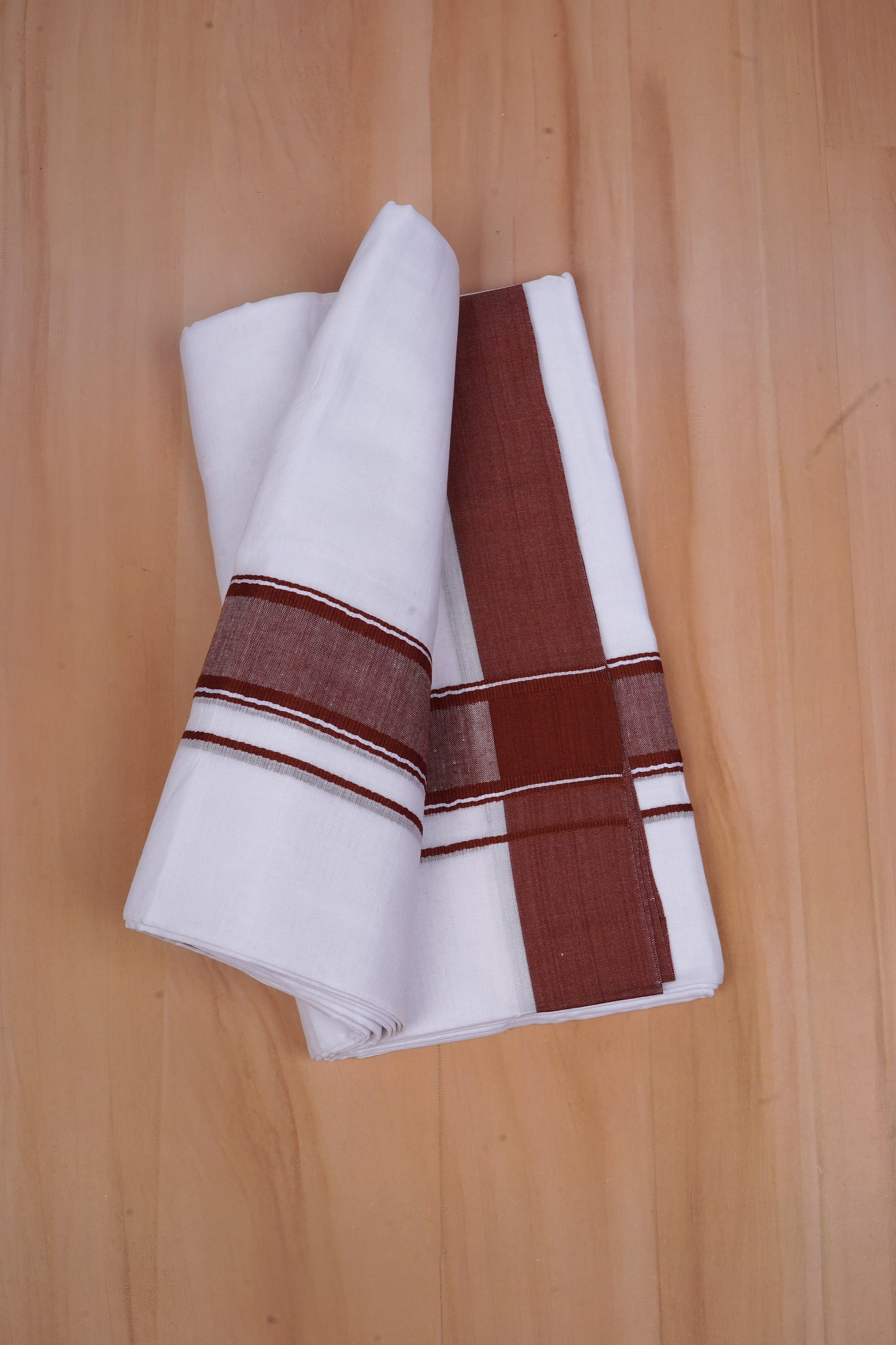 FCD-501 W/D DHOTI 3.80 MTR-Dark Maroon