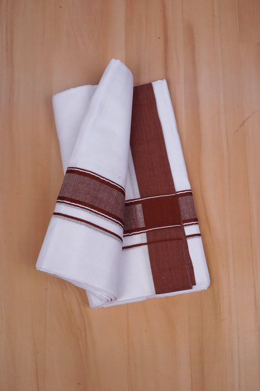FCD-501 W/D DHOTI 3.80 MTR-Dark Maroon