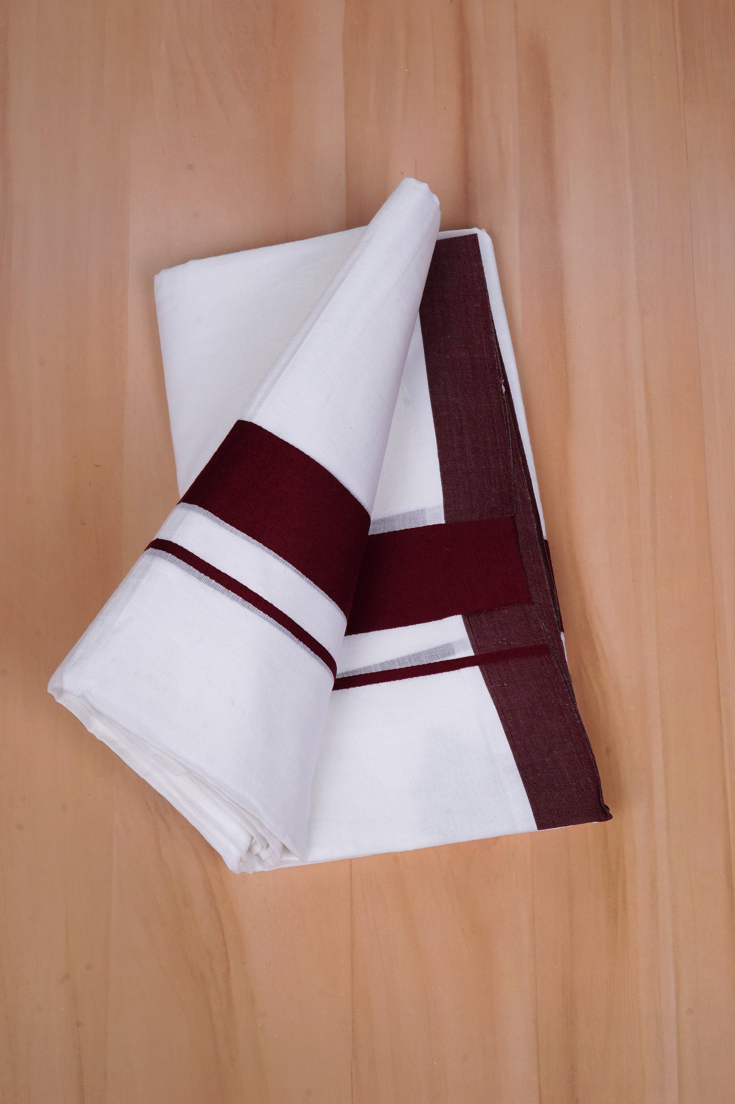 FCD-76 W/D DHOTI 3.80 MTR-Dark Maroon