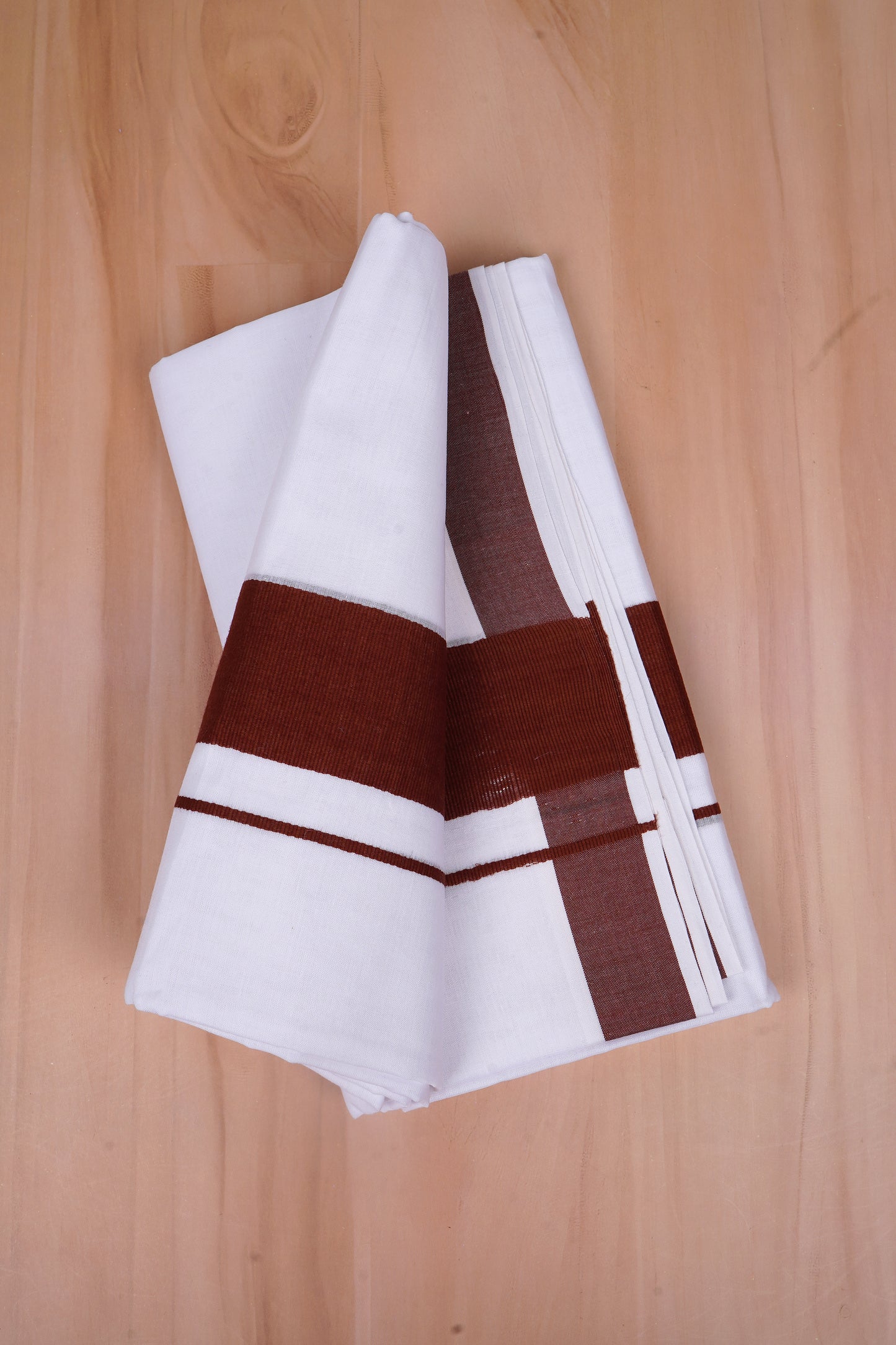 FCD-333 W/D DHOTI 3.80 MTR- Dark Brown