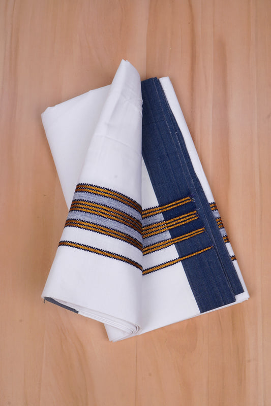 Heritage Gold W/S Dhoti 2.00 MTR - Dark Blue