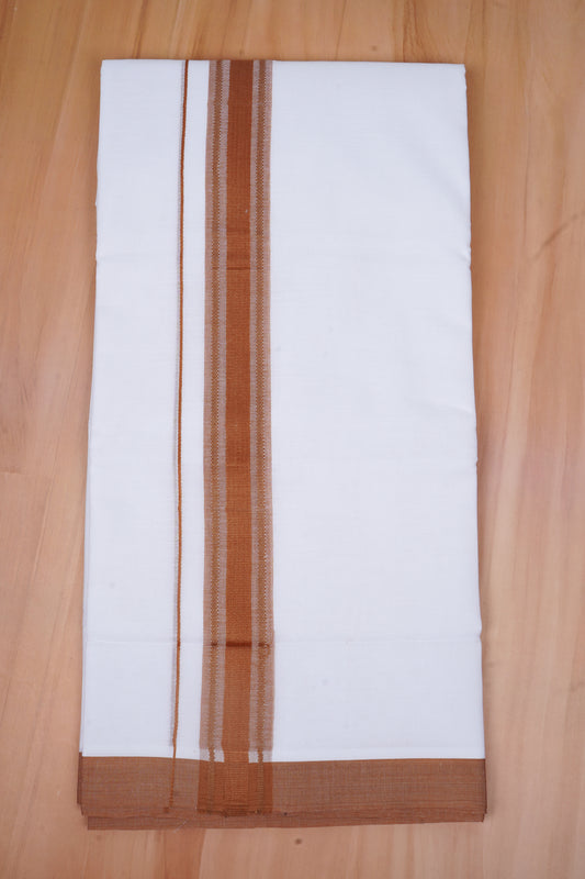 FCD-523 W/D DHOTI 3.80 MTR-Dark Brown