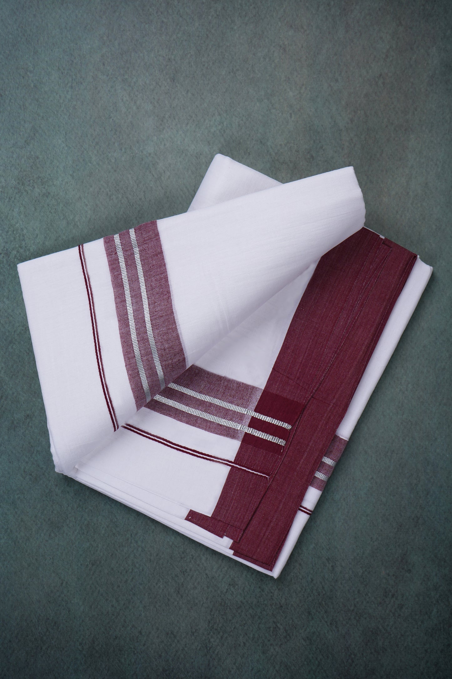 FCD-574 W/D DHOTHIE 3.80 MTR-DARK MAROON