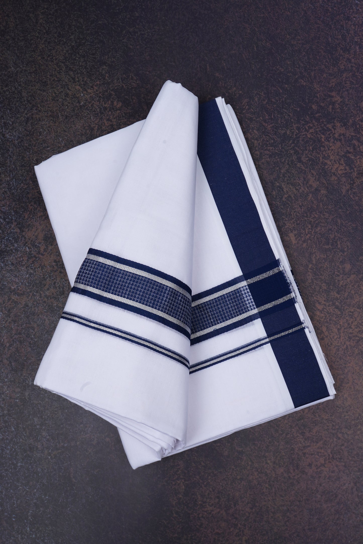 FD-167 W/D DHOTI 3.80 MTR-Blue