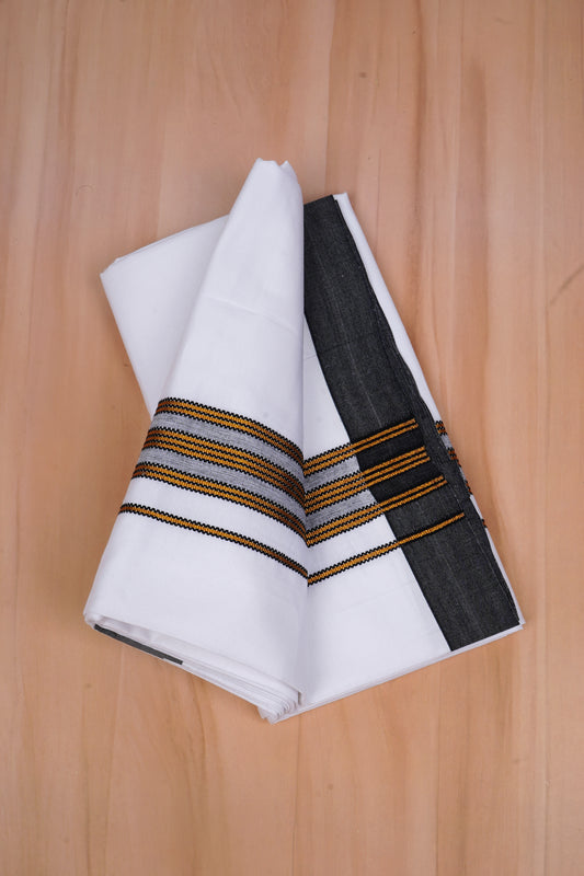 Heritage Gold W/S Dhoti 2.00 MTR - Black