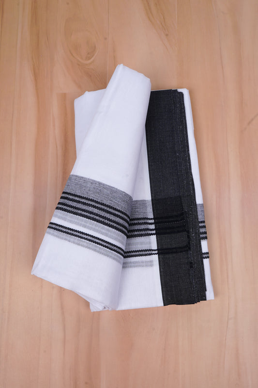 FCD-504 W/D DHOTI 3.80 MTR- Black