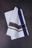 FD-172 W/D DHOTI 3.80 MTR- D Blue