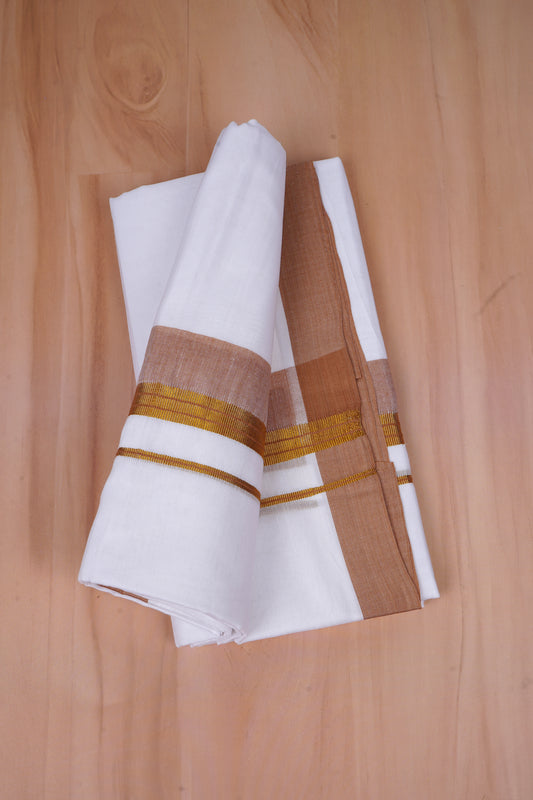 FCD-528 W/D DHOTI 3.80 MTR-Brown