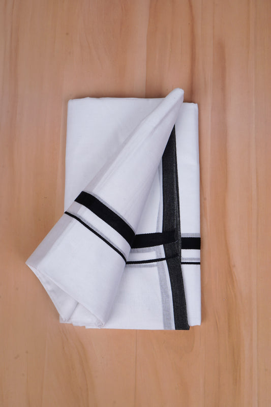 FCD-81 W/D DHOTI 3.80 MTR- Black