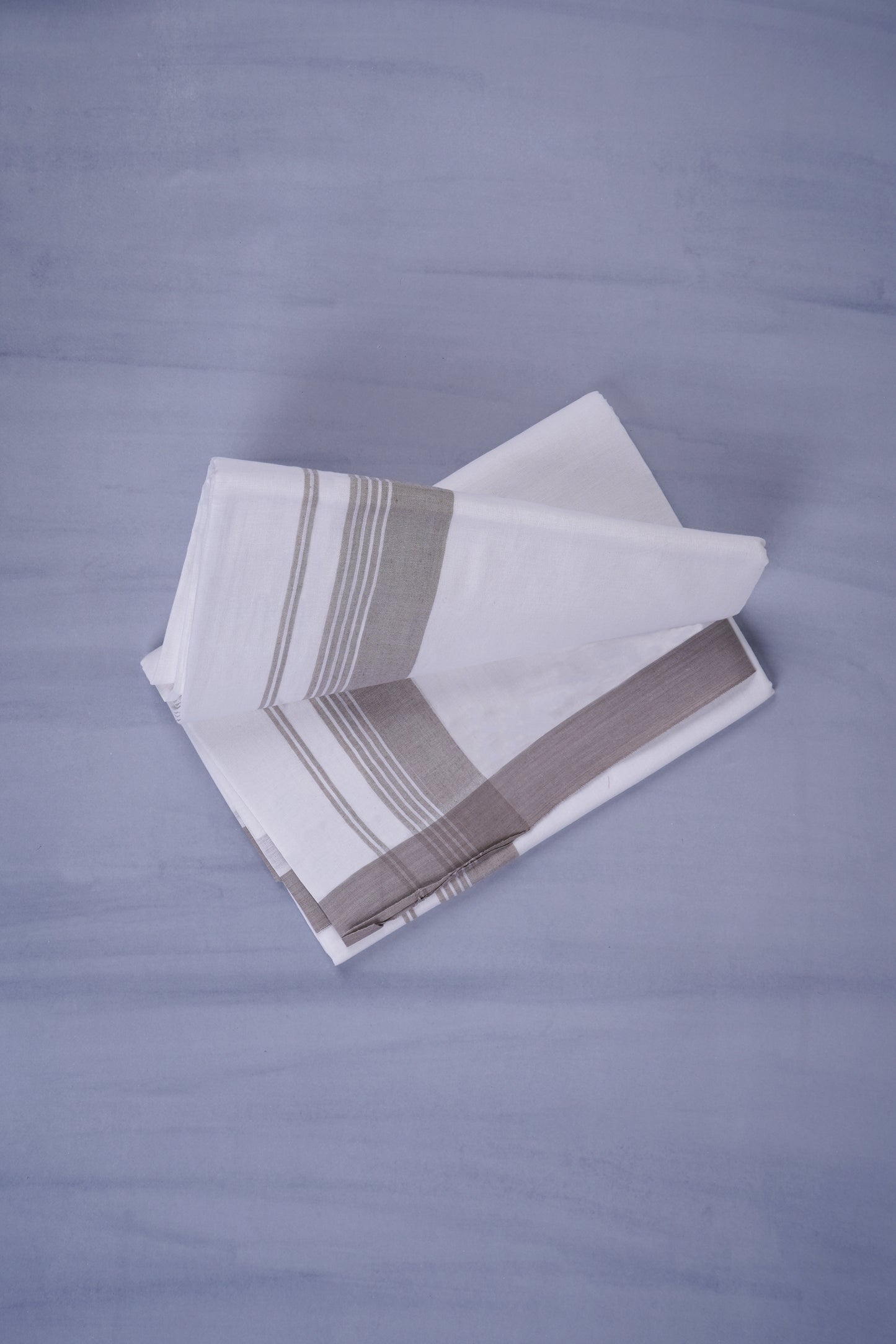KERALOOM FINISH COTTON 327 W/D DHOTHIE 3.80 MTR - Light Brown