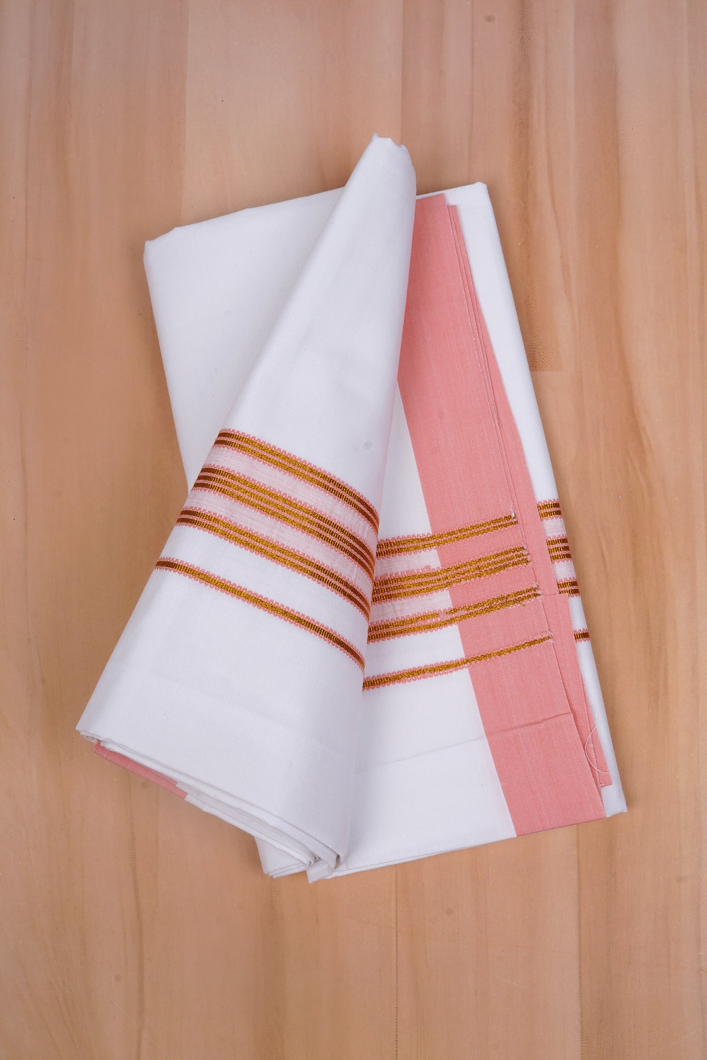 Heritage Gold W/S Dhoti 2.00 MTR - Orange