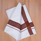 FCD-601 W/D DHOTI 3.80 MTR - Dark Brown