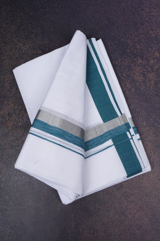 FD-168 W/D DHOTI 3.80 MTR-Dark Green