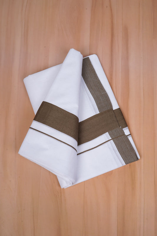 FCD-596 W/D DHOTI 3.80 MTR - Brown