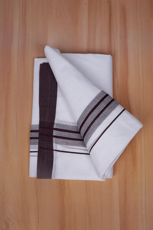 FCD-567 W/D DHOTI 3.80 MTR - Dark Brown
