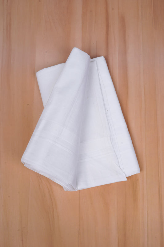 PMD-10 W/D DHOTI 3.80 MTR - White