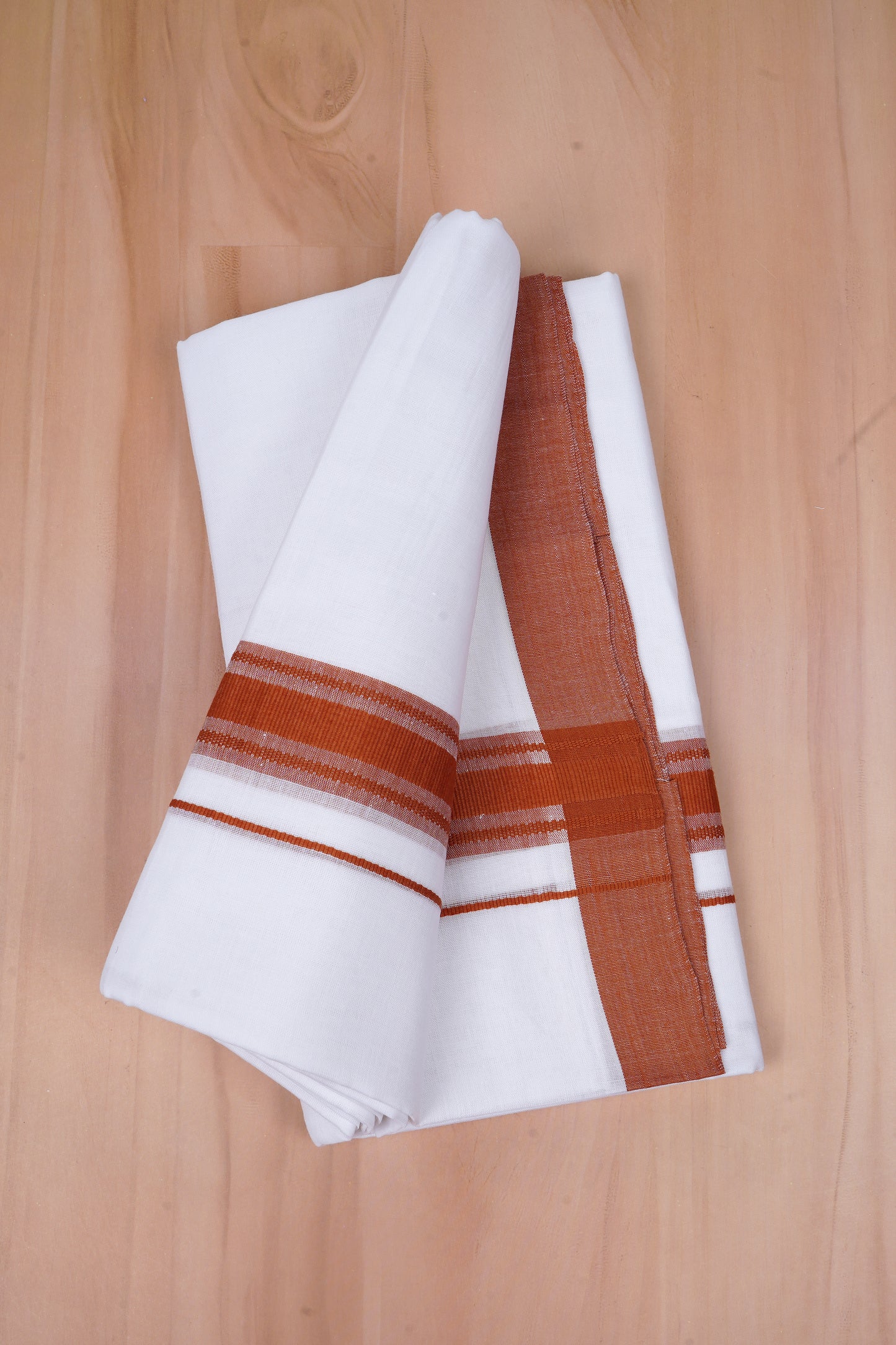 FCD-523 W/D DHOTI 3.80 MTR-Dark Brown