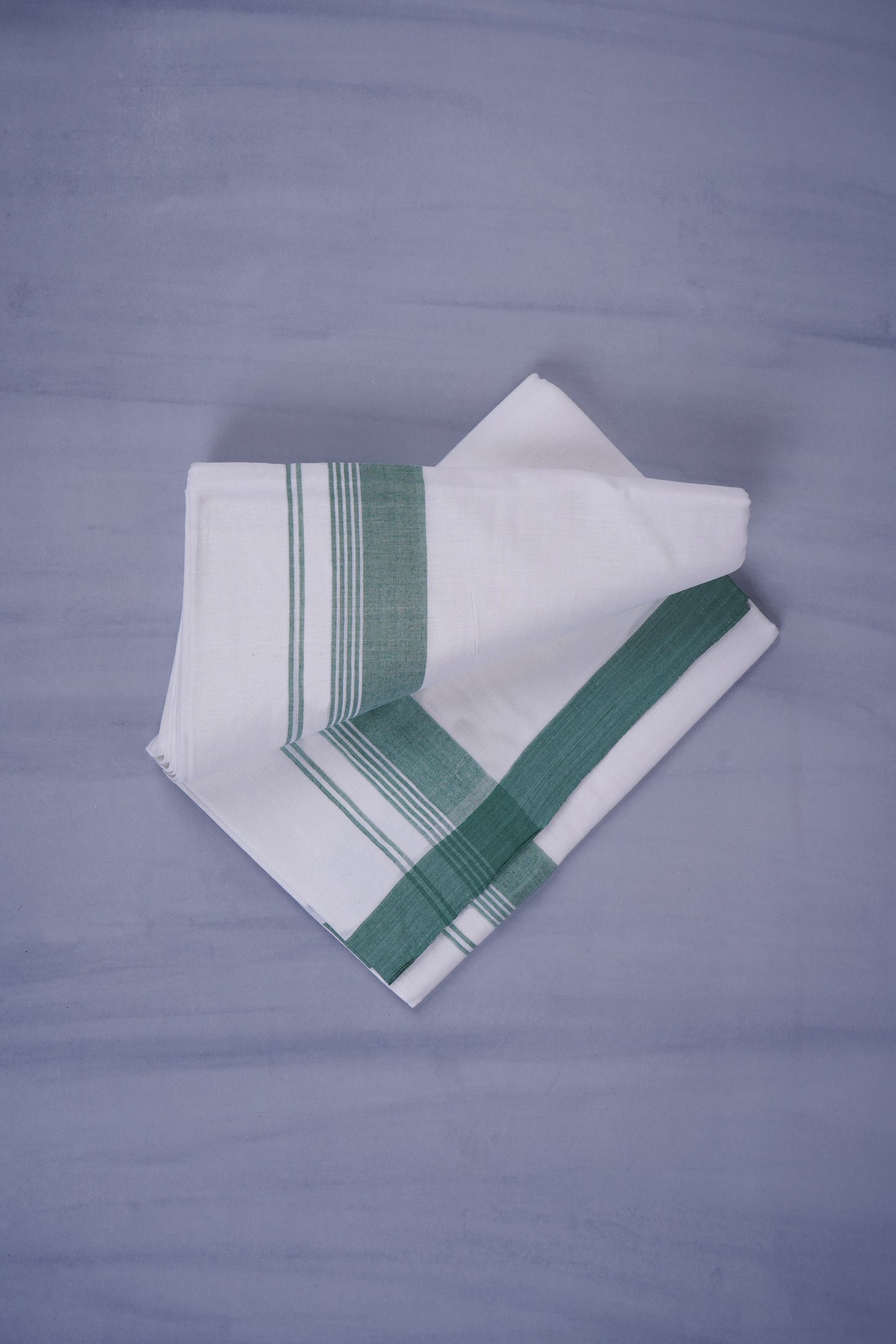 KERALOOM FINISH COTTON 327 W/D DHOTI 3.80 MTR - Light Green