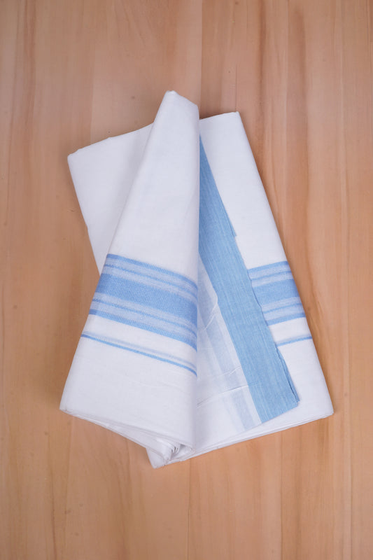 FCD-416 W/D DHOTI 3.80 MTR - Blue