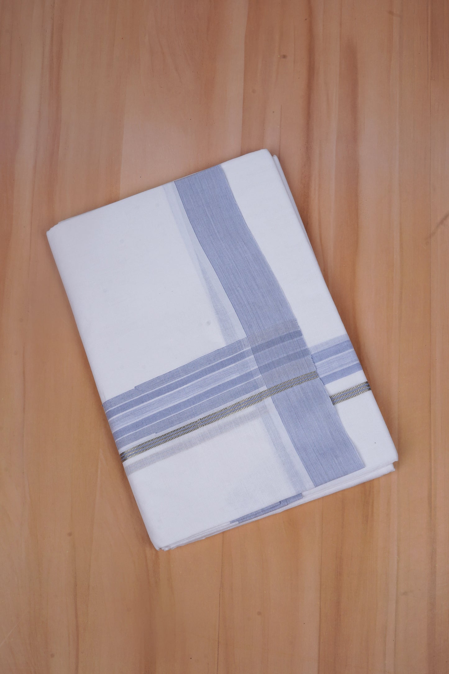 FCD-607 W/D DHOTI 3.80 MTR - Sky Blue