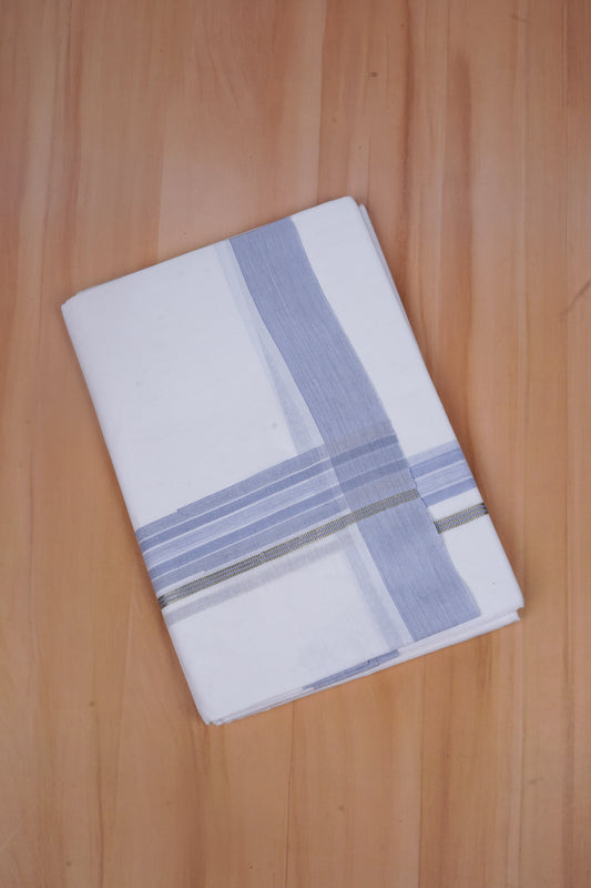 FCD-607 W/D DHOTI 3.80 MTR - Sky Blue